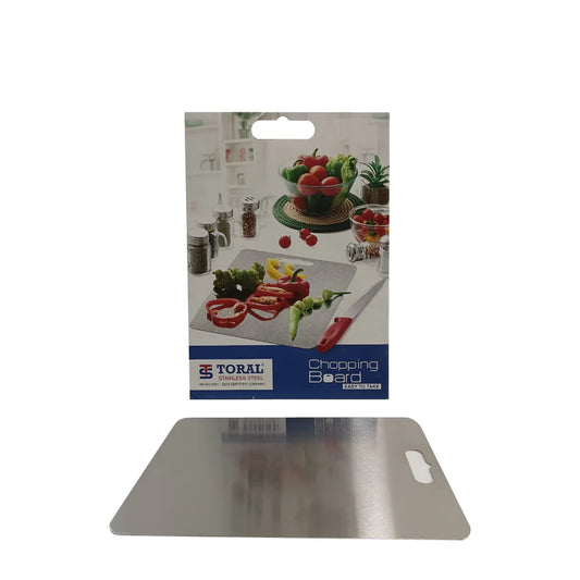 Toral Stainless Steel Chopping Board | Silver | 1 Pc